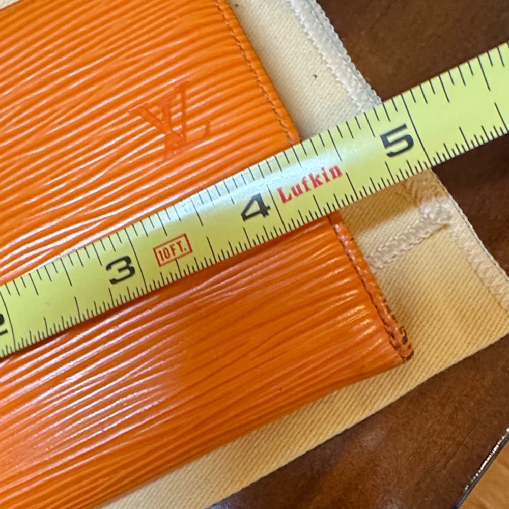 Louis Vuitton Orange Epi Leather Wallet/Clutch W/COA and Dust Bag - Picture 12 of 16